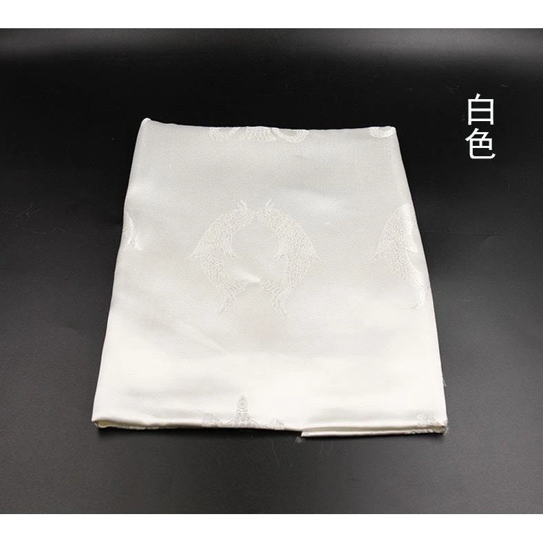 西藏【八吉祥繡花絲綢加厚哈達】 高級精緻敬獻哈達(六色可選)