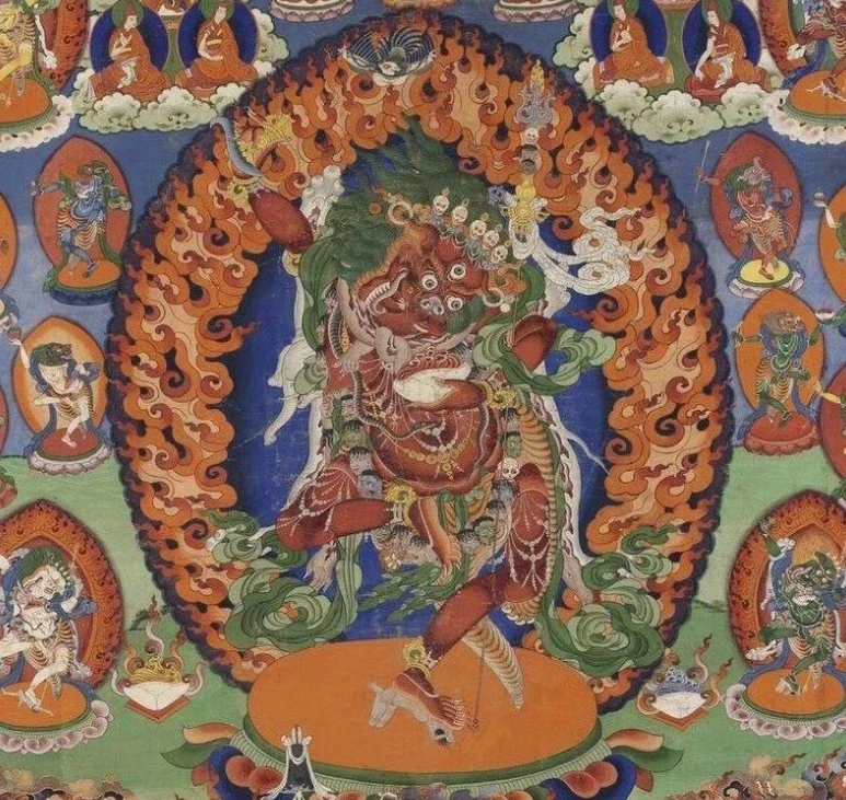 【西藏楚布寺藏香】<楚布寺定力舒緩香>獅面空行母 定力舒緩平衡藏香(咖啡盒2小盒裝)