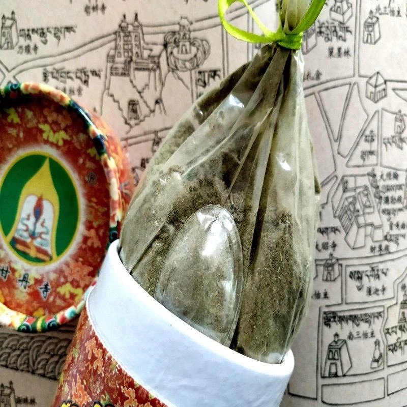 西藏【甘丹寺】 甘丹香草粉 除障淨化避邪去穢 (小筒精裝筒,細粉)