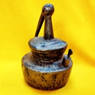 印度老銅油燈 老銅器 古銅老件擺飾