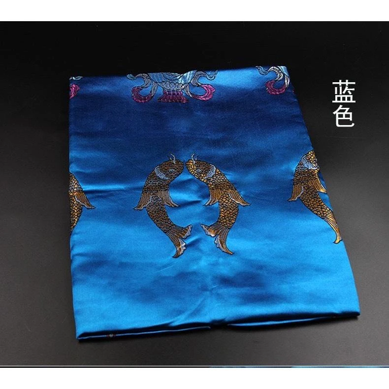西藏【八吉祥繡花絲綢加厚哈達】 高級精緻敬獻哈達(六色可選)