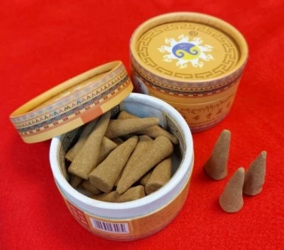 【西藏楚布寺藏香】<楚布寺藏塔香> (雅致黃盒)