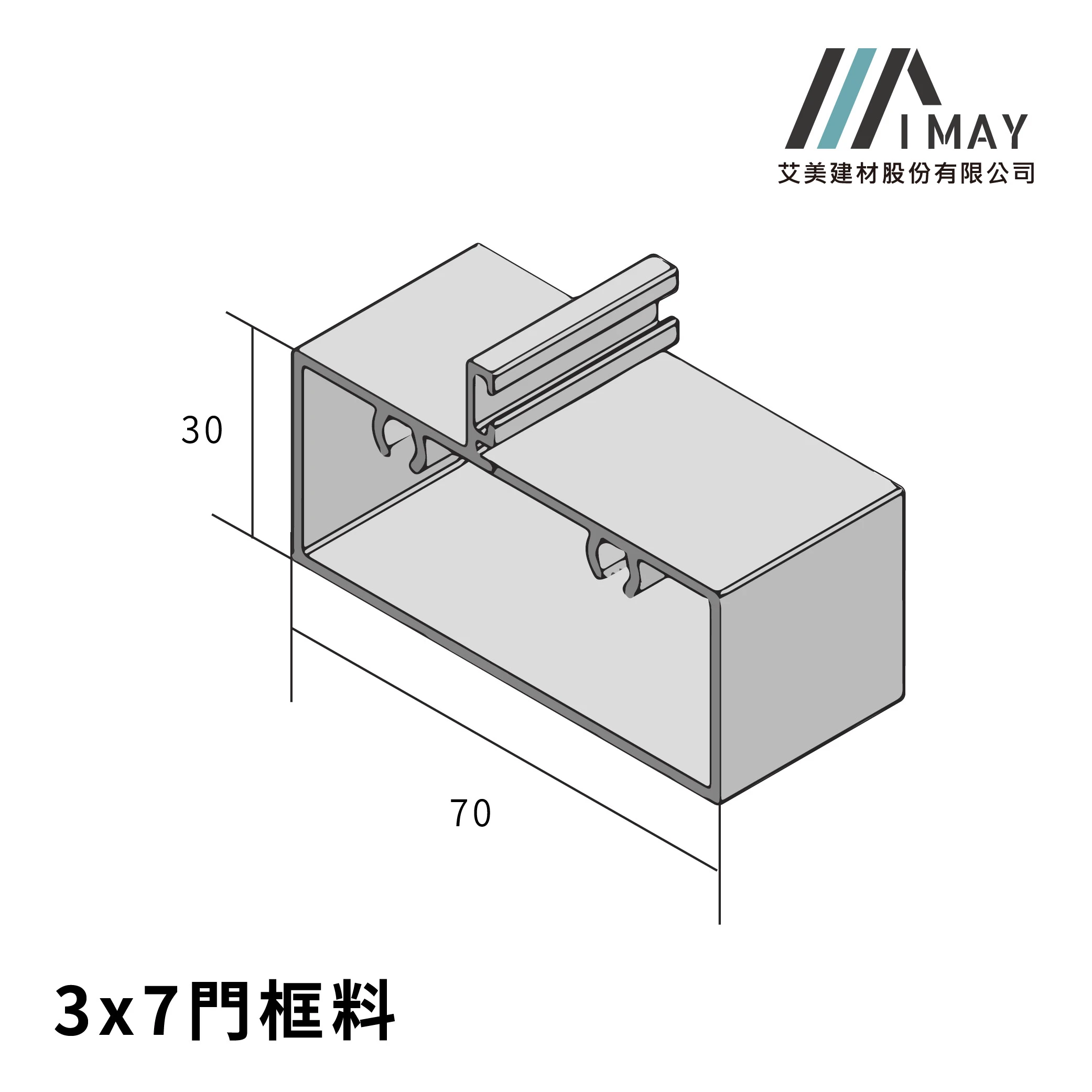 3x7門料框