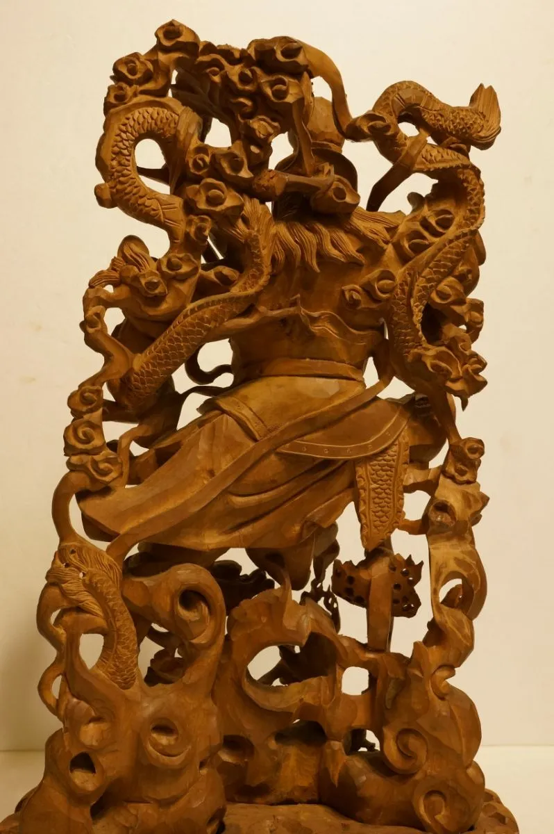 五龍三太子(印度老山木精雕)