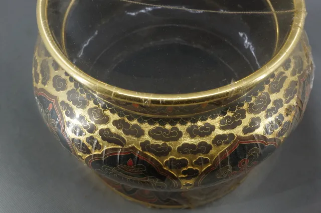 鎏金六寸佛字爐