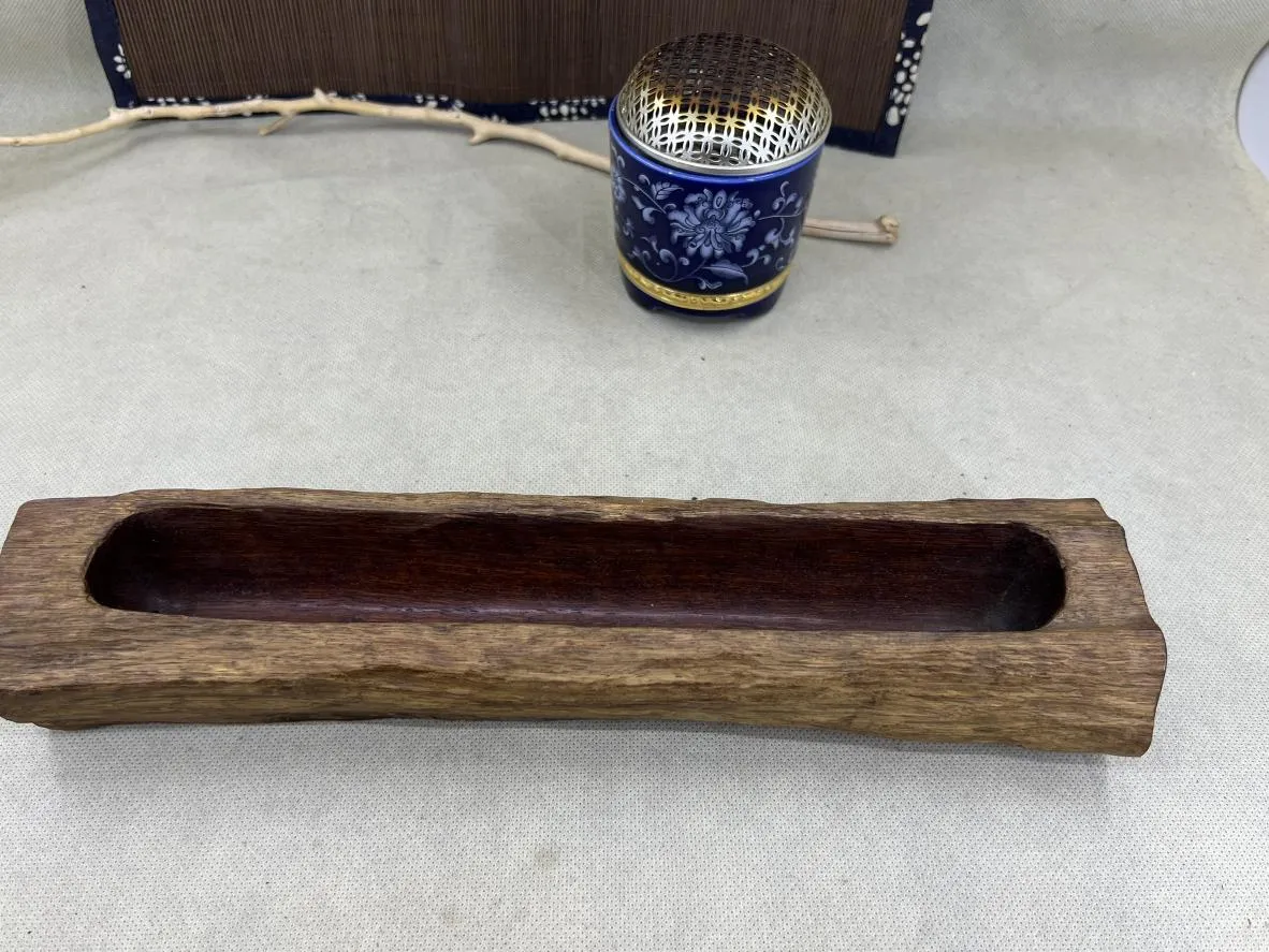 風化花梨木臥香爐