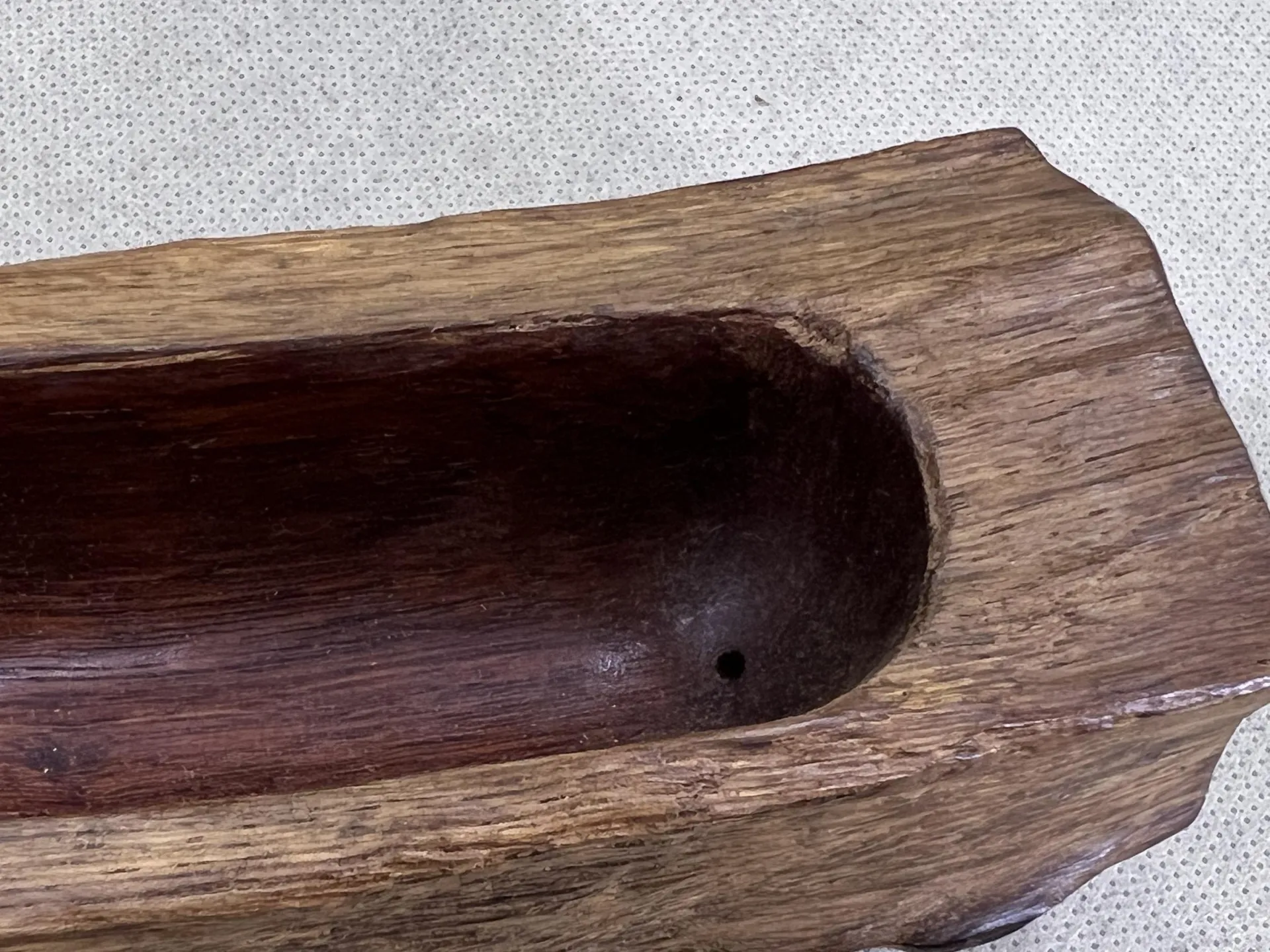 風化花梨木臥香爐