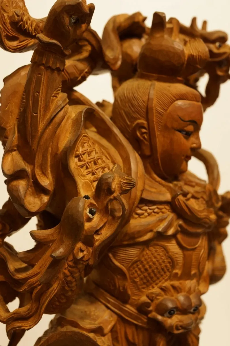 五龍三太子(印度老山木精雕)