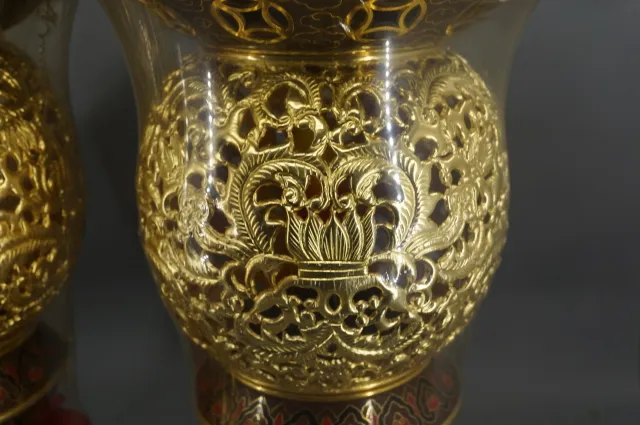 鎏金神社燈 7寸6