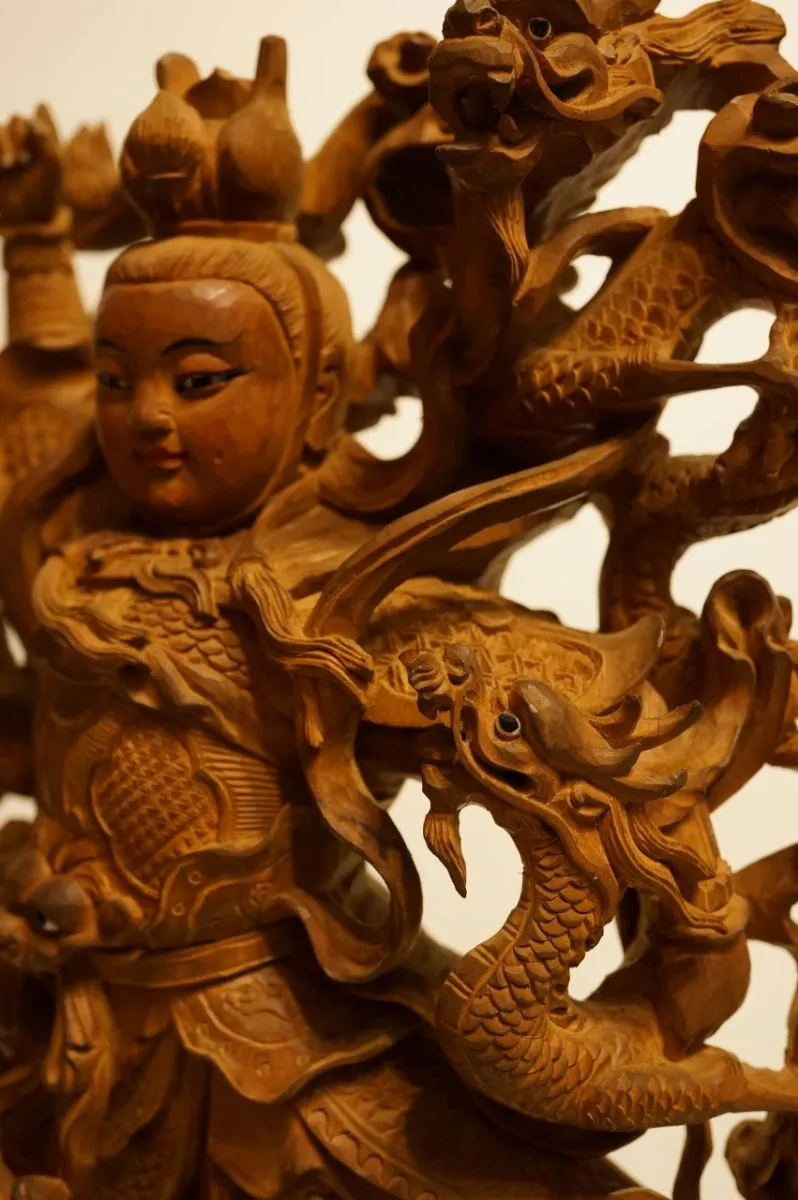 五龍三太子(印度老山木精雕)