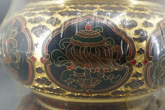 鎏金六寸佛字爐