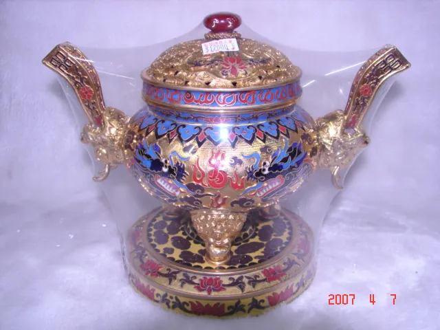 鎏金雙龍淨廬 3寸8