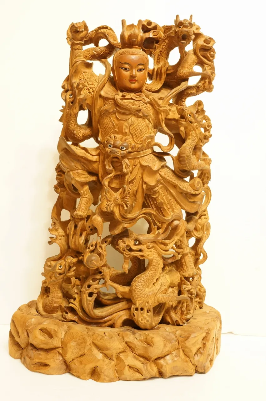 五龍三太子(印度老山木精雕)