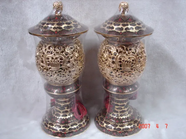 鎏金神社燈 7寸6