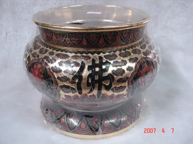 鎏金六寸佛字爐