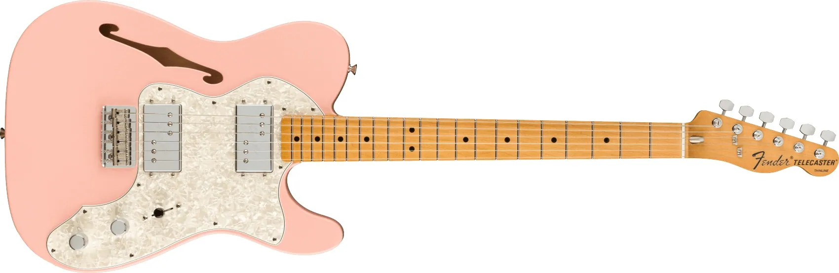 關於更多Fender 限量 Vintera '70s Telecaster Thinline Shell Pink電吉他