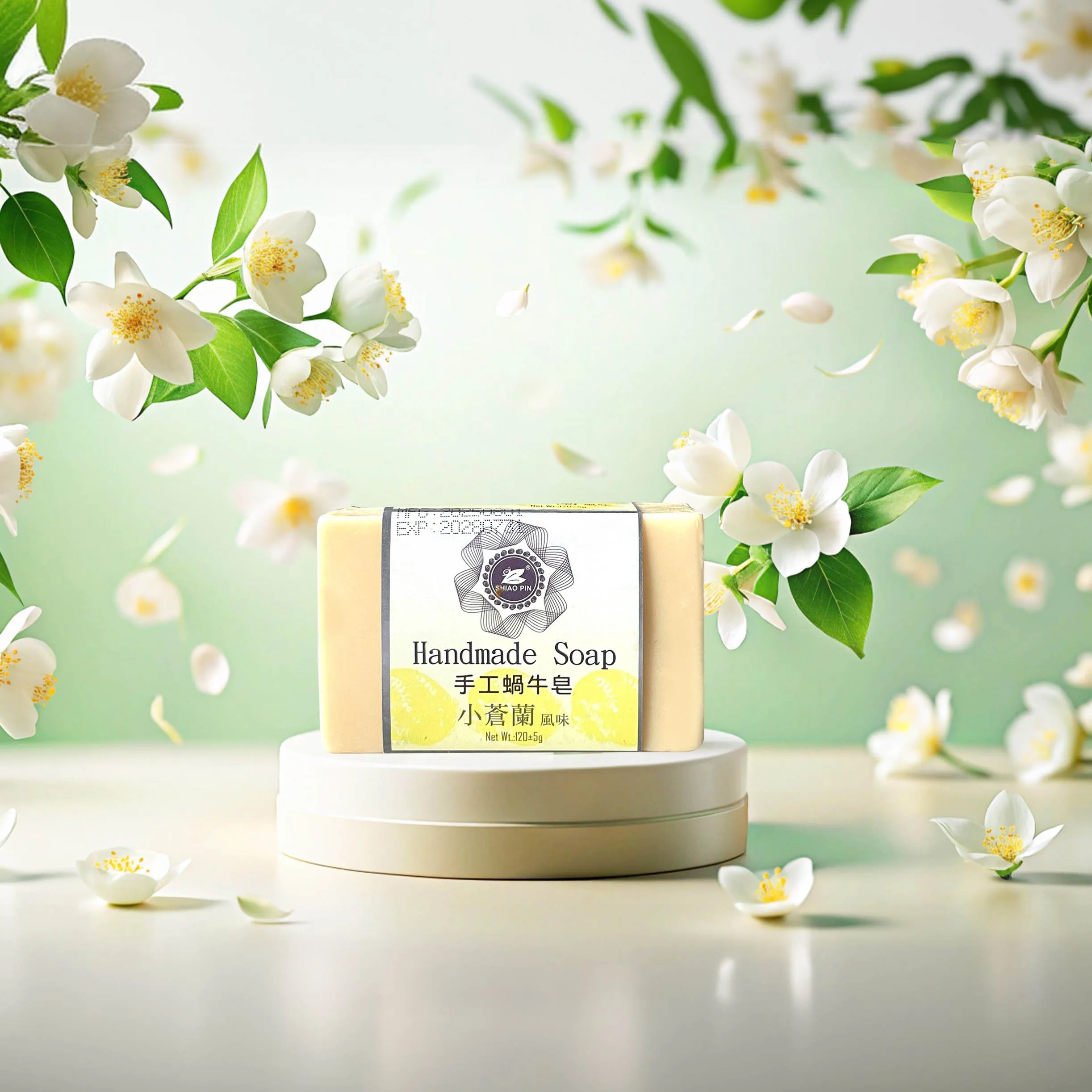 蝸牛蛋白手工皂-小蒼蘭香皂