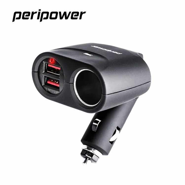 極速擴充式 12V + 雙 QC 3.0 車用快充