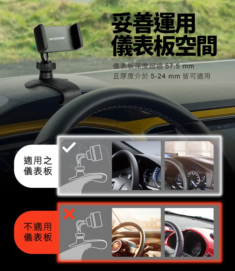 儀表板/遮陽板簡易支架