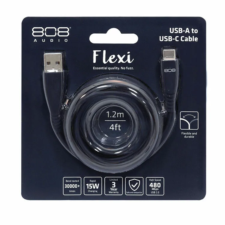 【808 Audio】Flexi系列 傳輸充電線 (1.2m)