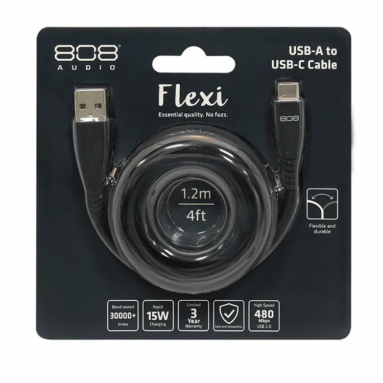 【808 Audio】Flexi系列 傳輸充電線 (1.2m)