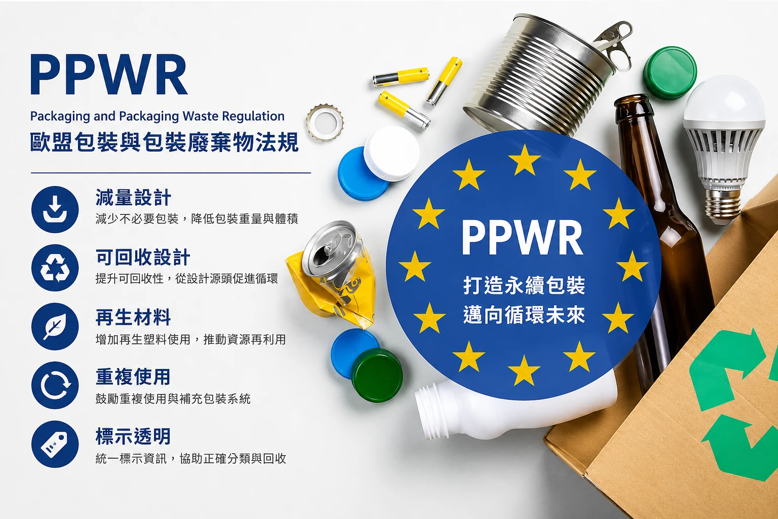 PPWR 是什麼？2026 歐盟包裝法規懶人包：重點、時間表與企業合規指南