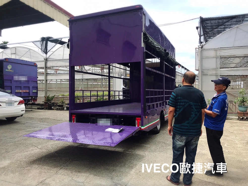 伸縮式貨斗貨車-蔬菜育苗物流車