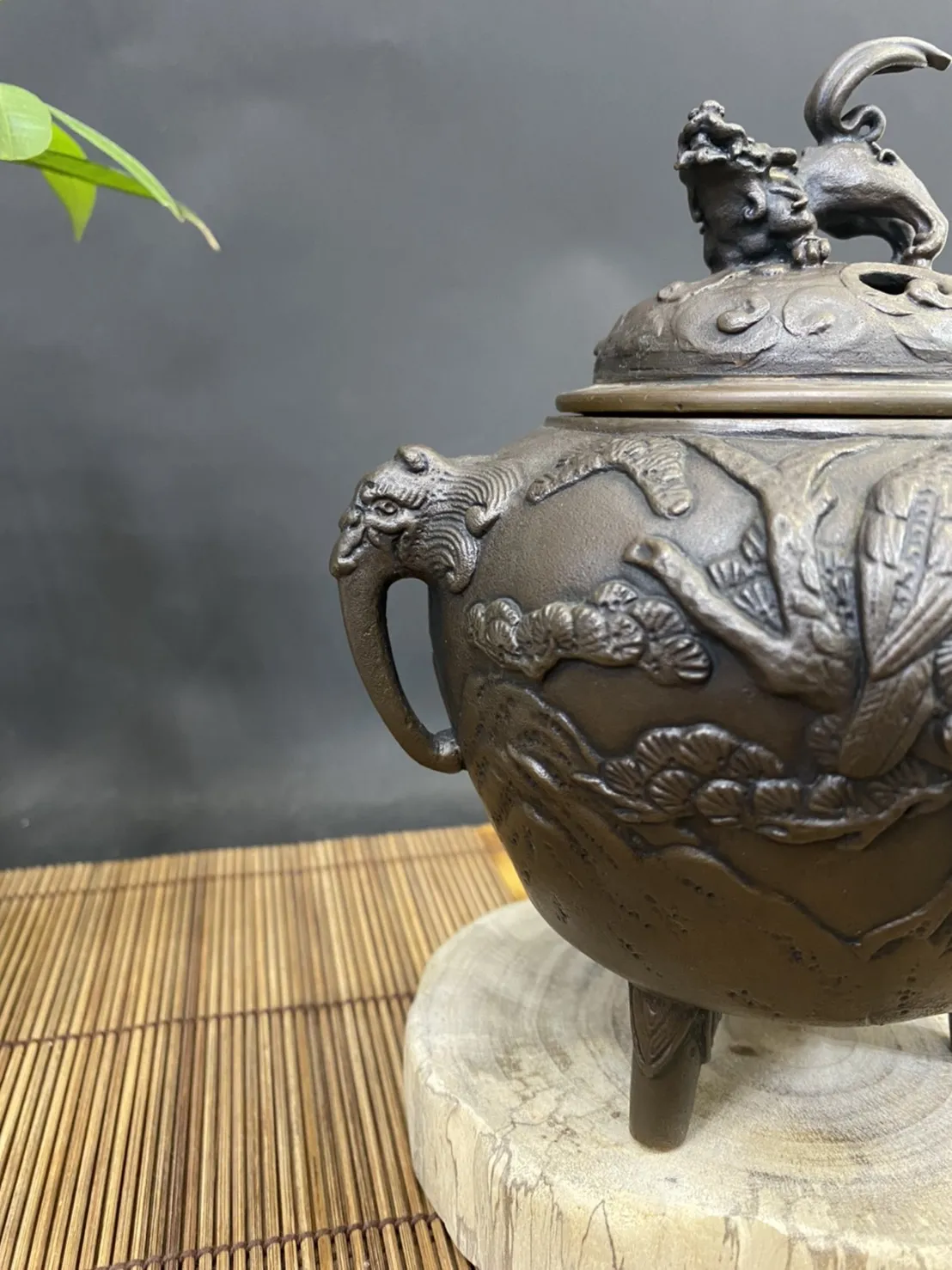 松鶴延年 招財貔貅香爐