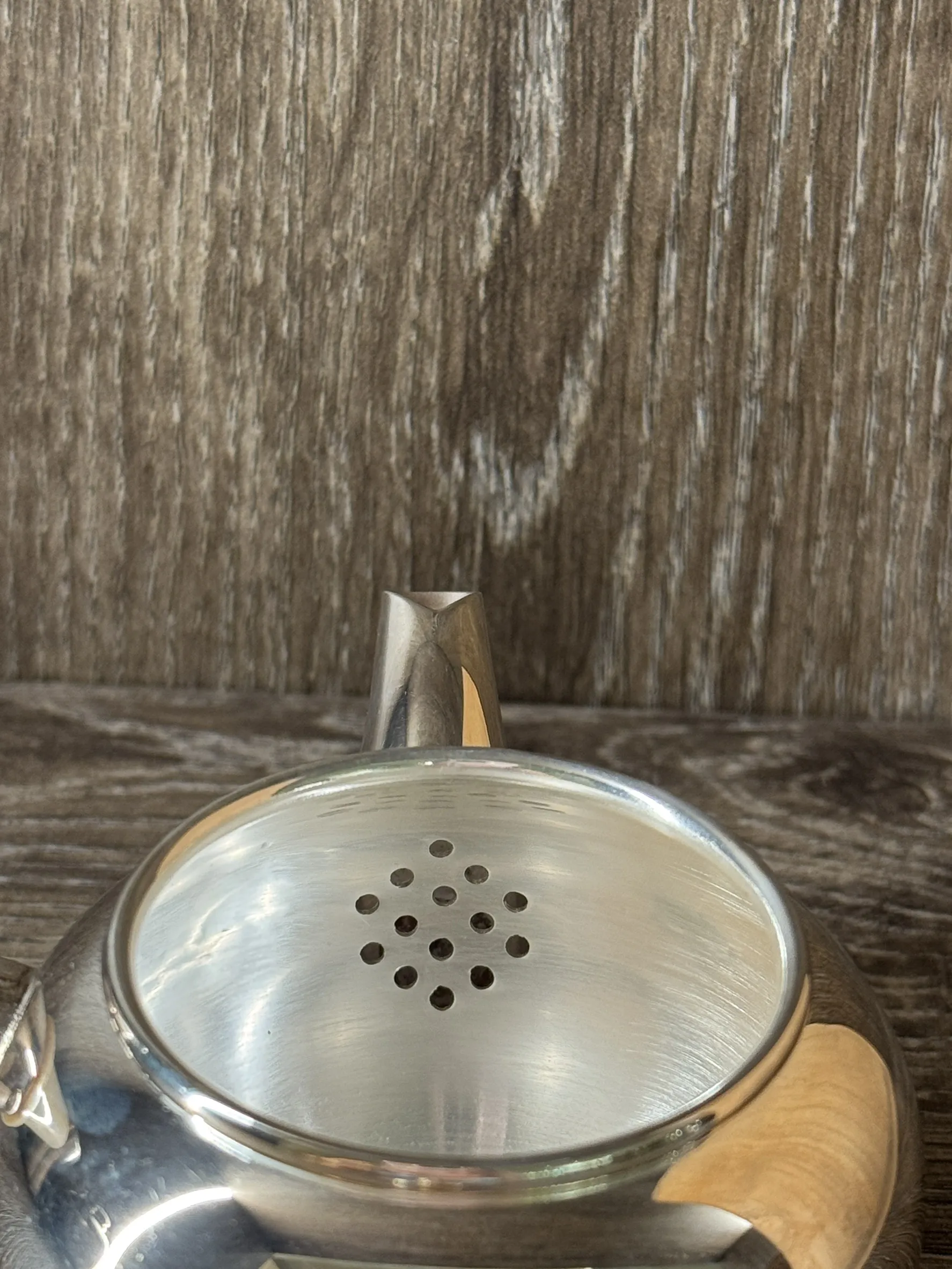 金壽堂 純銀牙把急須