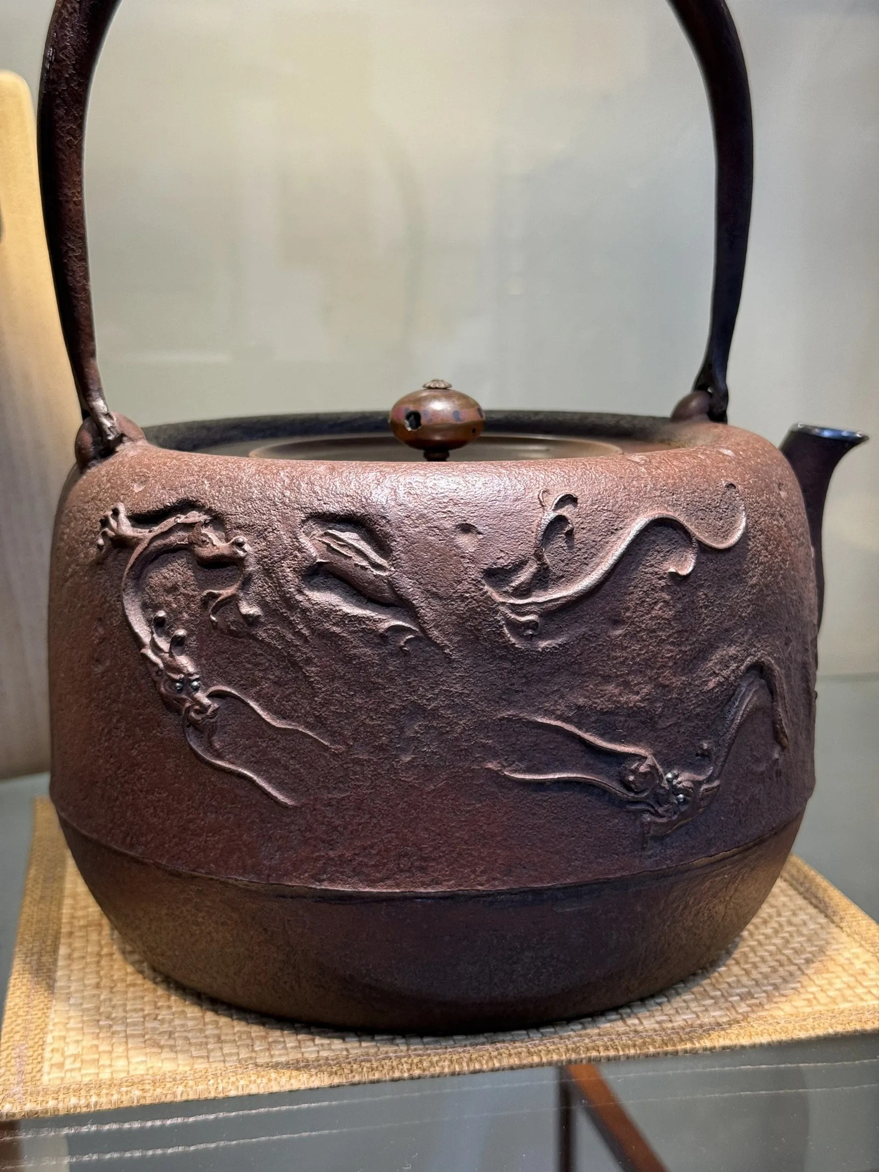 和銑 銀口 嵌銀瑞龍地紋 菊地正直