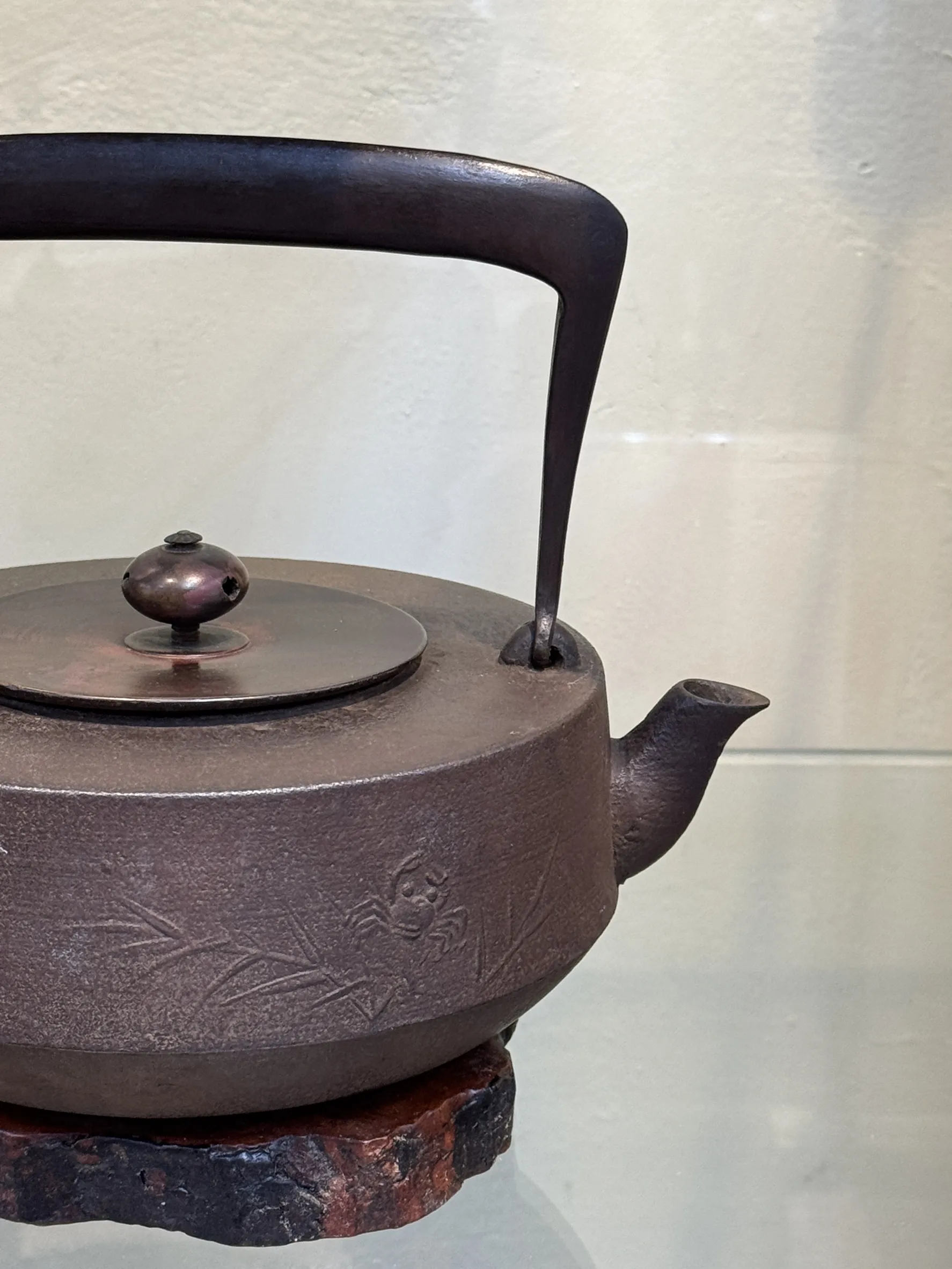 菊地正直 蟹遊 刀柄鐵壺