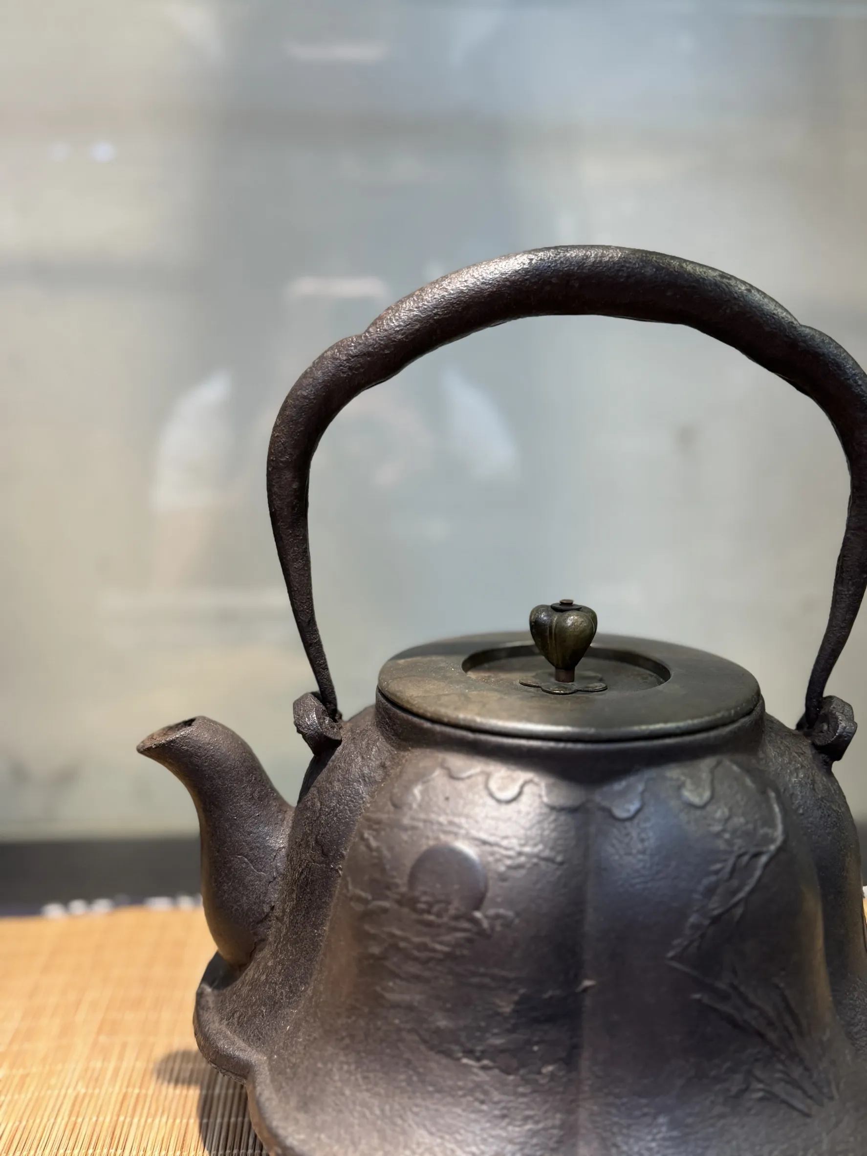 富士型 松下老人 月夜圖 祥雲堂名人閑英 老鐵瓶