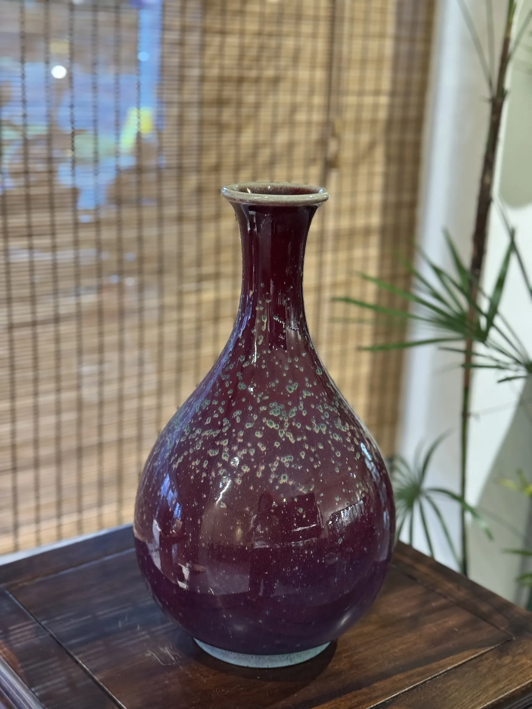 日本天目釉花瓶