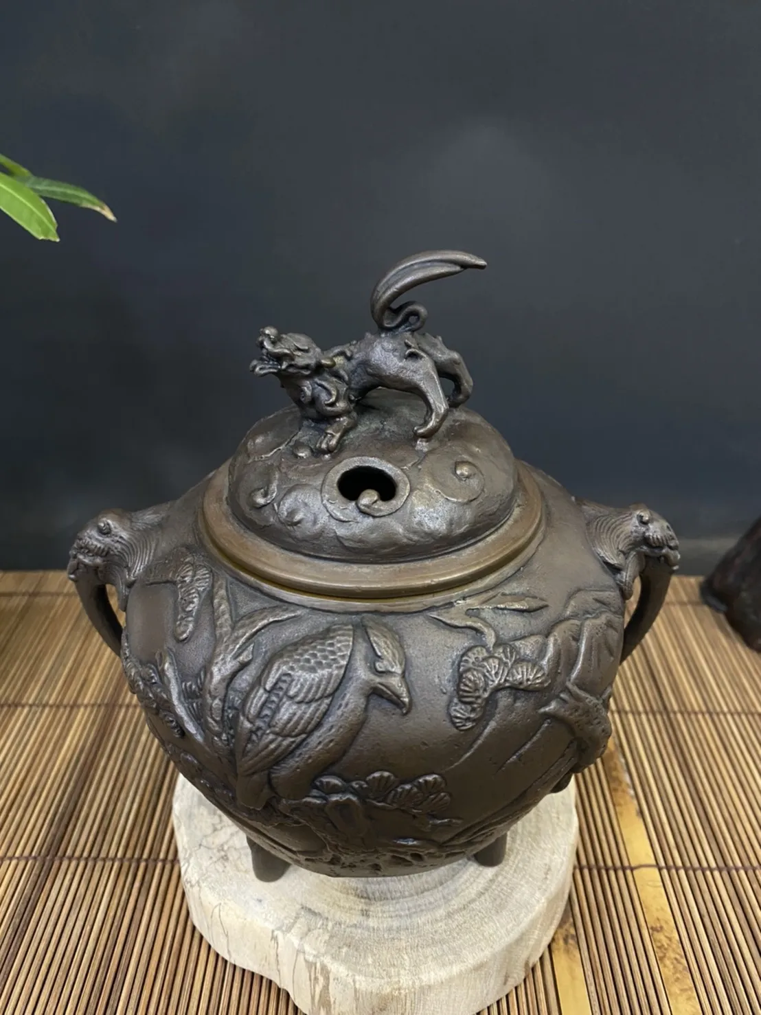 松鶴延年 招財貔貅香爐