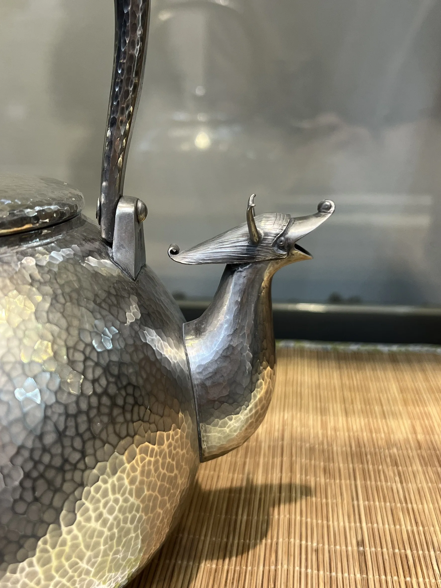 金工師∼壽民作 搥目紋鳳凰口