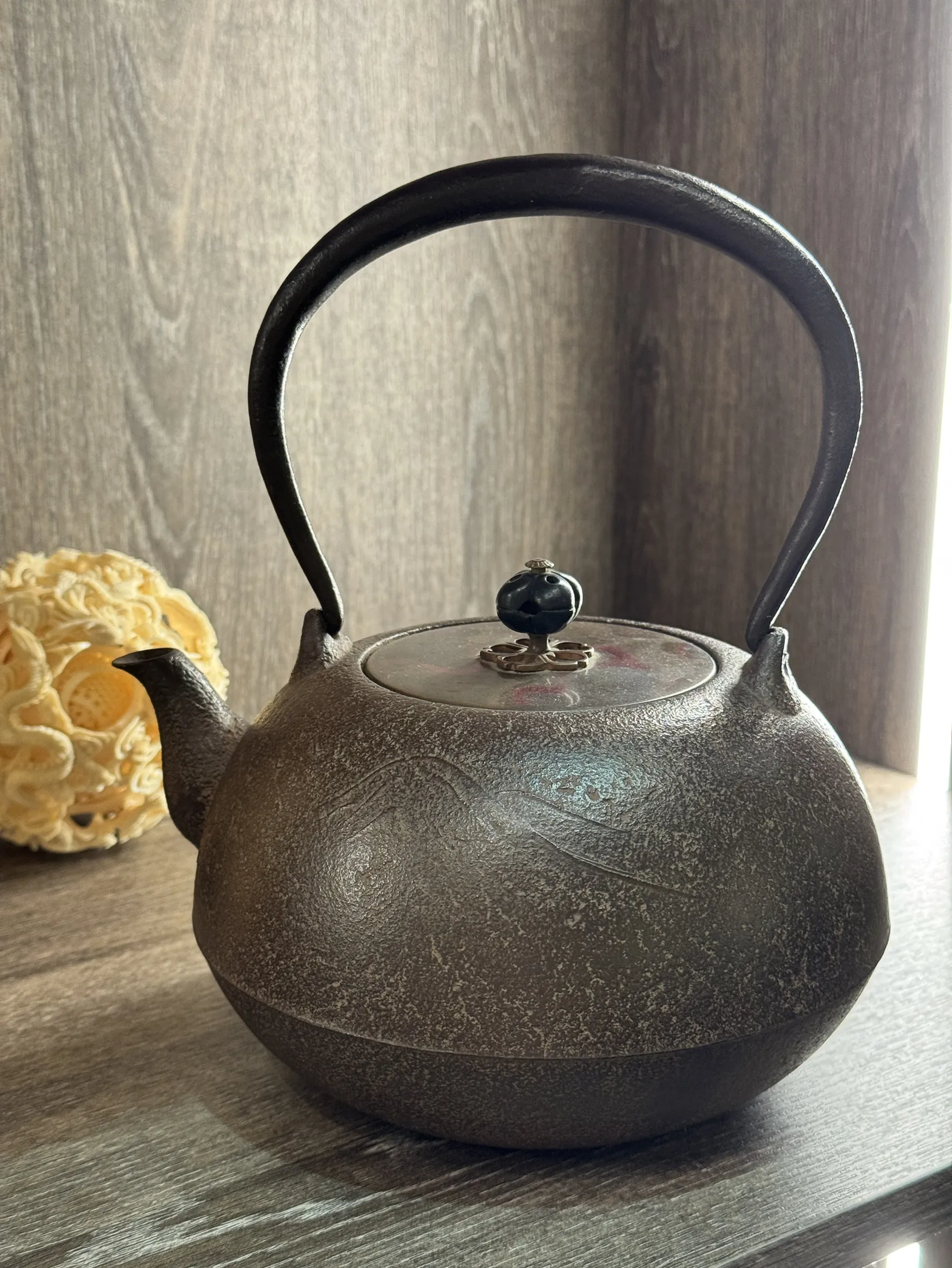 山水家屋 紫斑銅蓋 金森紹榮 砂鐵壺