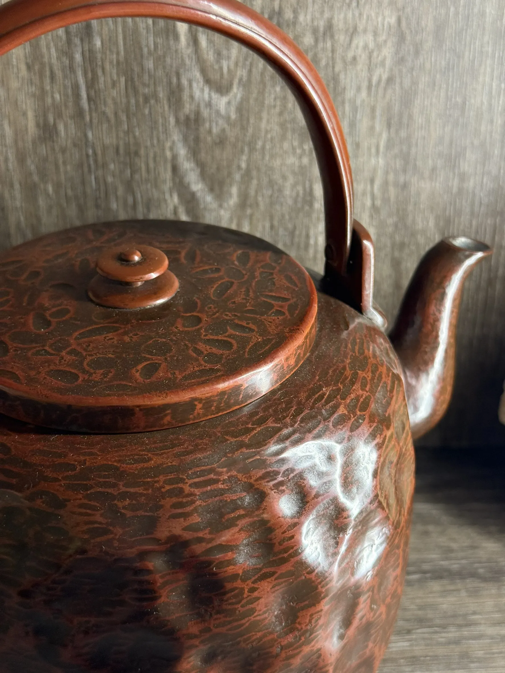 金谷五郎三郎 手打槌目銅湯沸