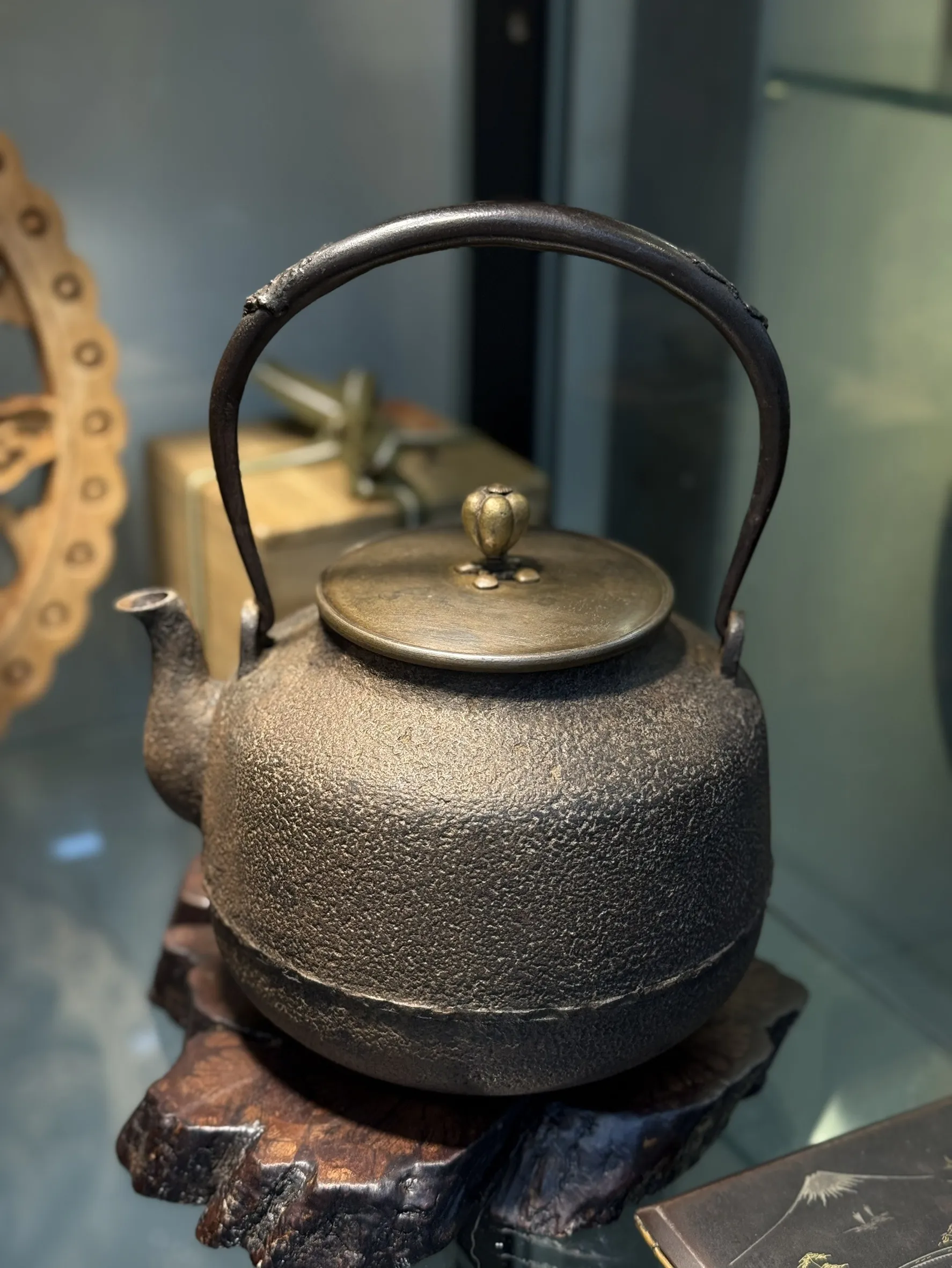 大正時代 光玉堂造~ 萬代屋型老鐵瓶