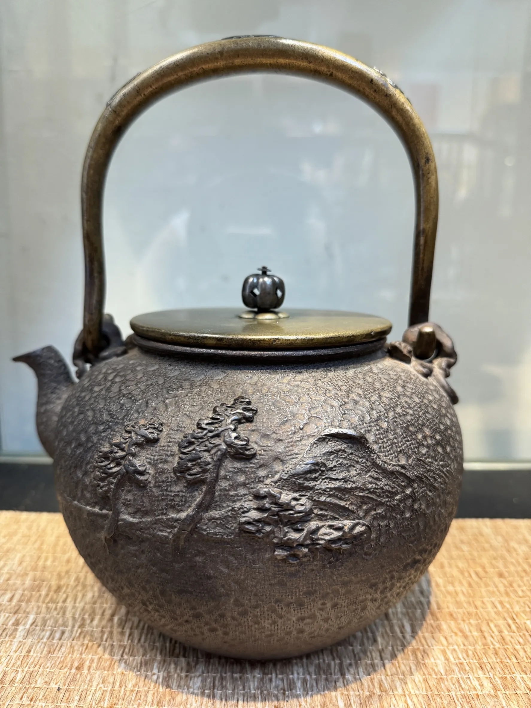 龜文堂 松下童子 大正時期 老鐵瓶