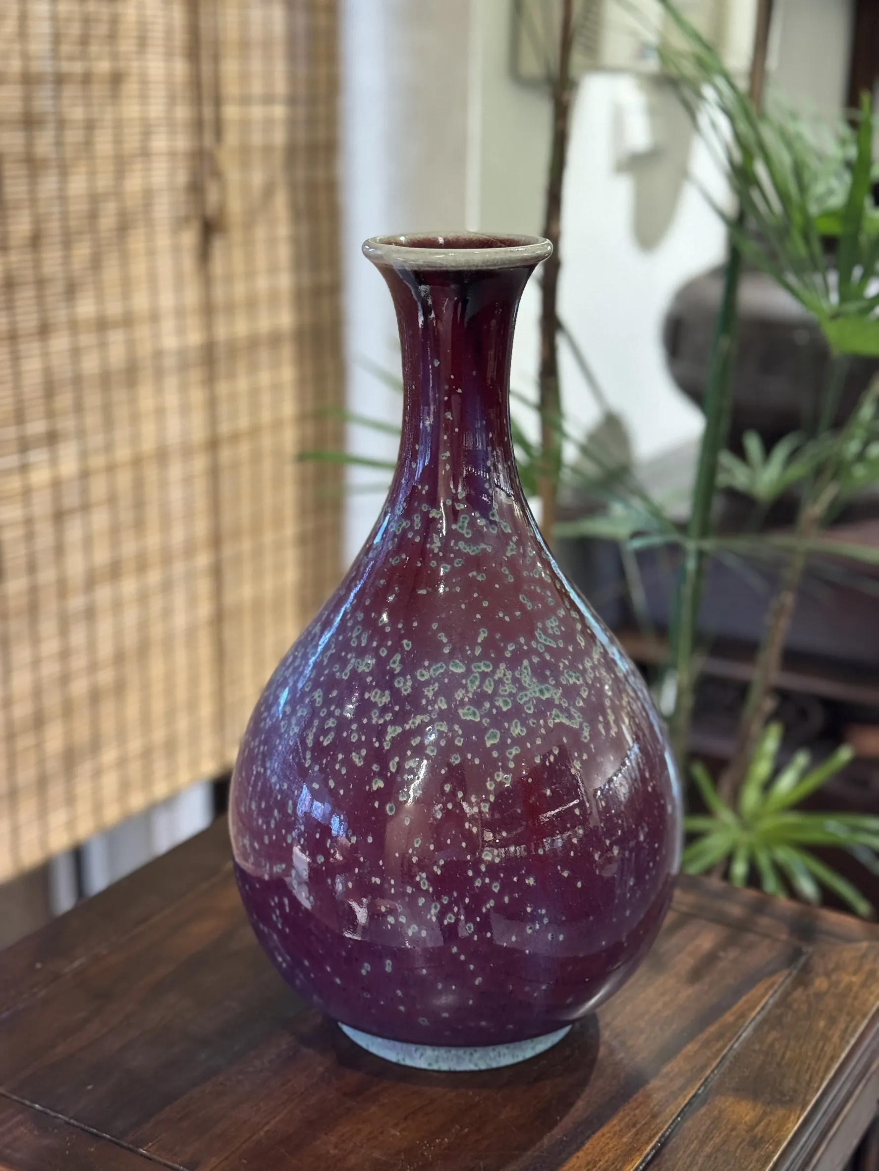 日本天目釉花瓶