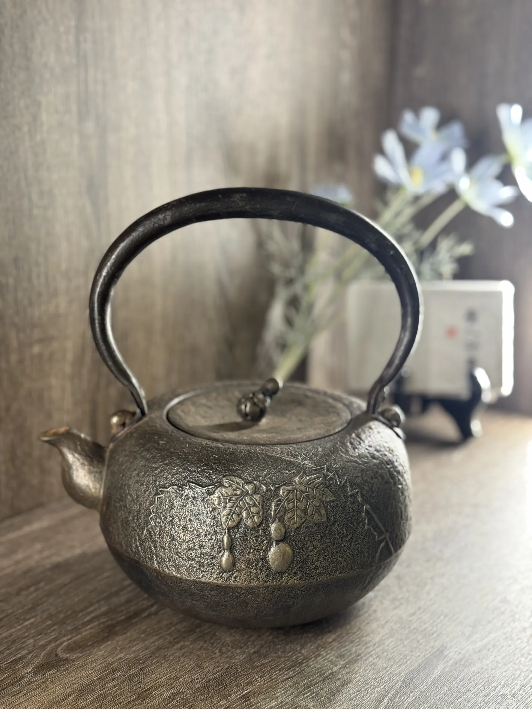 秀山作 瓢瓜葫蘆砂鐵壺