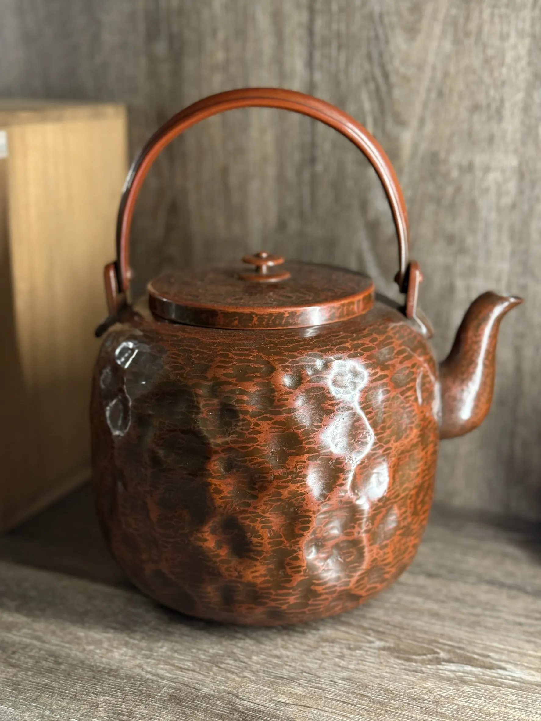 金谷五郎三郎 手打槌目銅湯沸