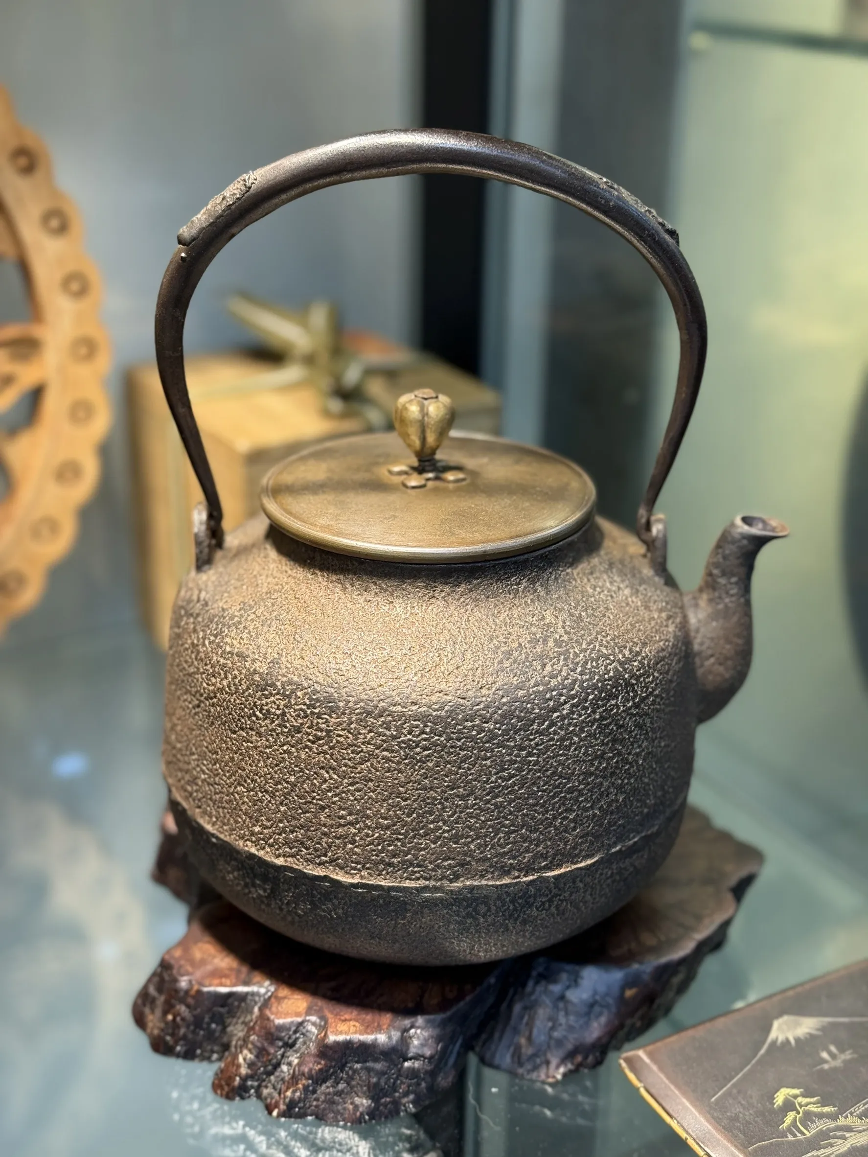 大正時代 光玉堂造~ 萬代屋型老鐵瓶