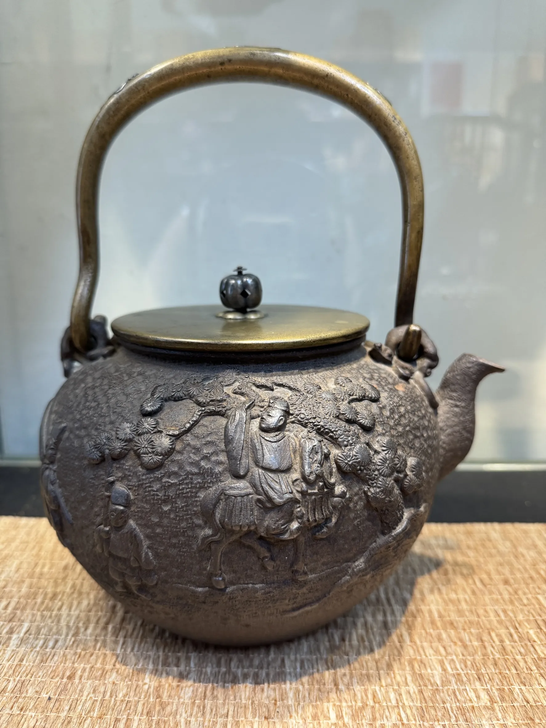 龜文堂 松下童子 大正時期 老鐵瓶