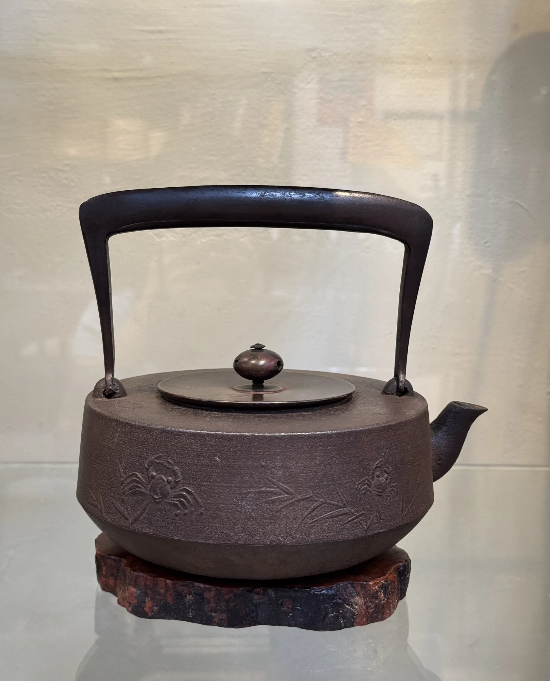 菊地正直 蟹遊 刀柄鐵壺