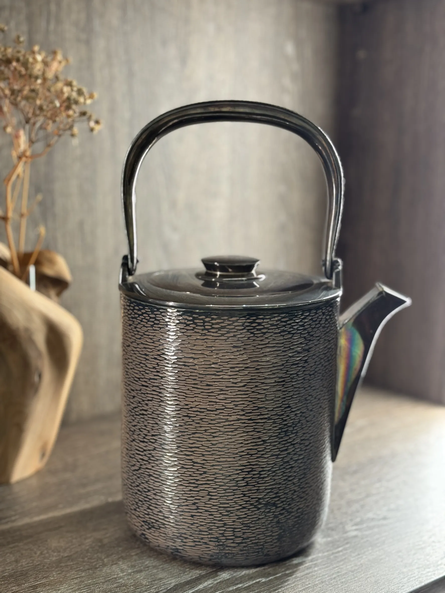 紫皮槌目純銀湯沸