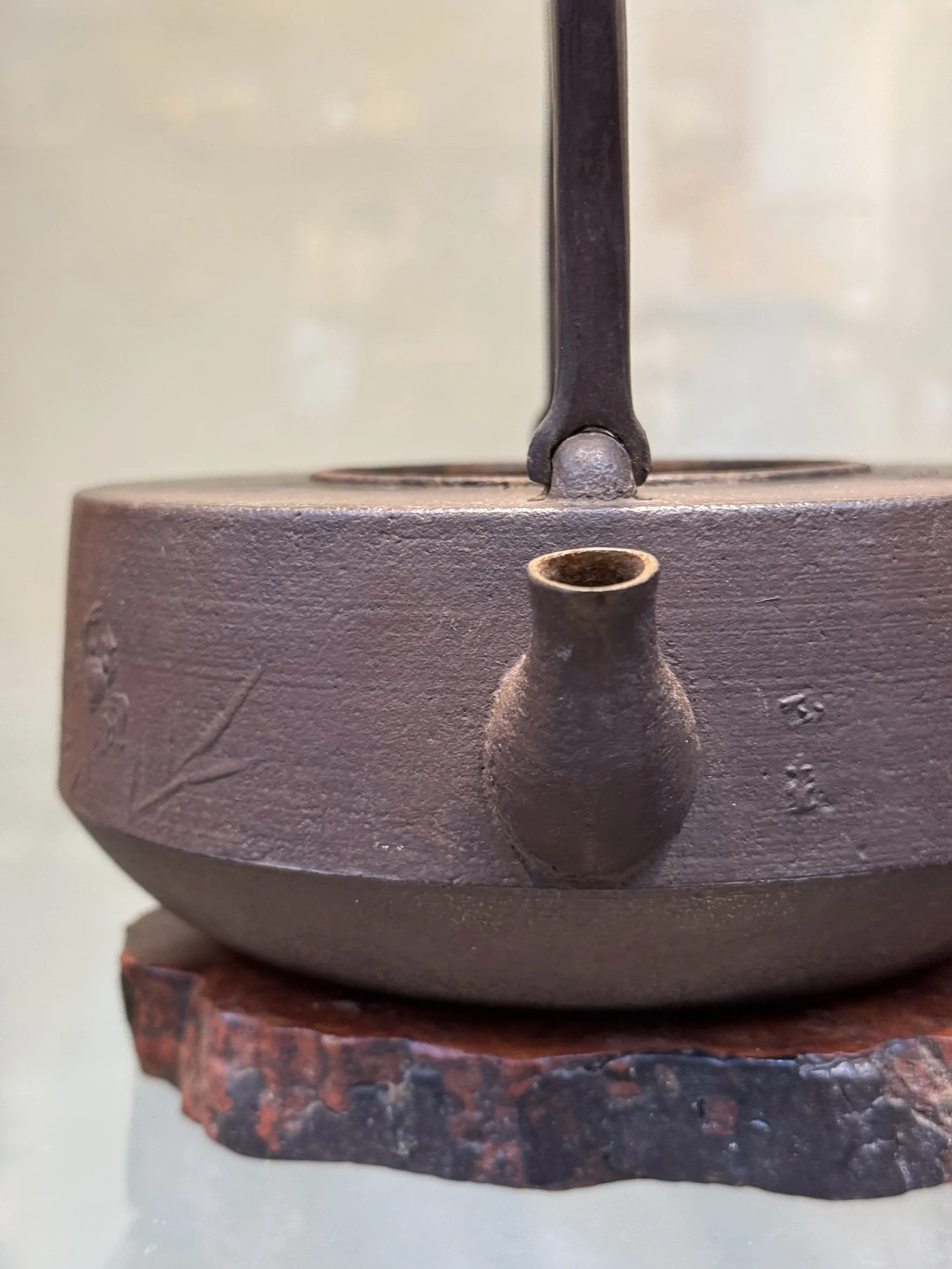 菊地正直 蟹遊 刀柄鐵壺