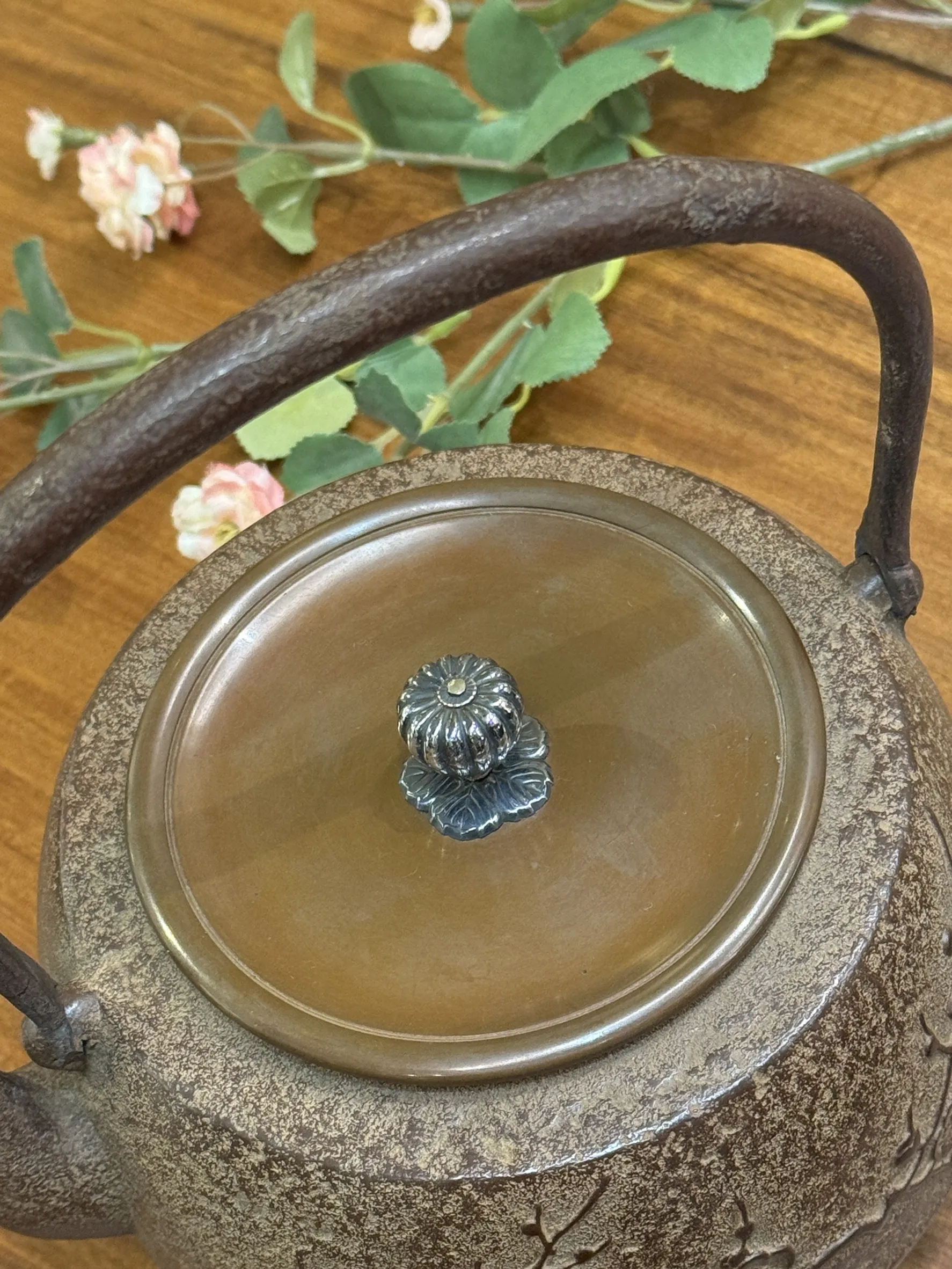 梅花紋 保壽堂 老鐵壺