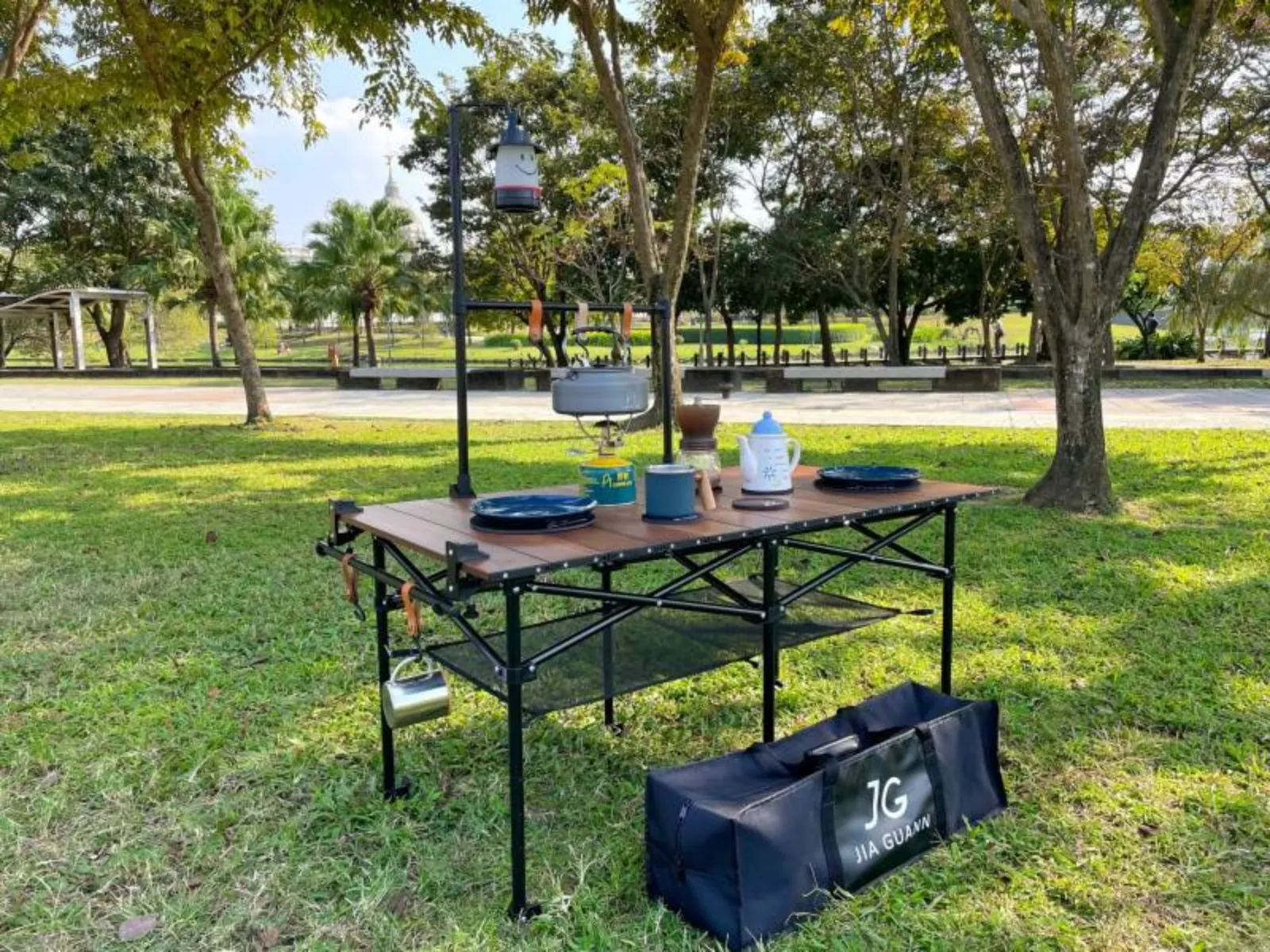 T1實木折疊收納桌(深木色)