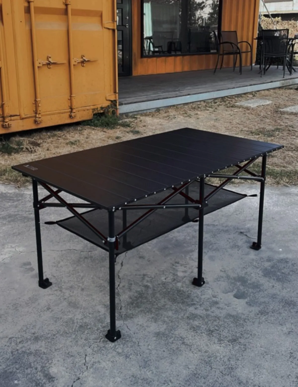 AL1鋁合金折疊收納桌(午夜黑)